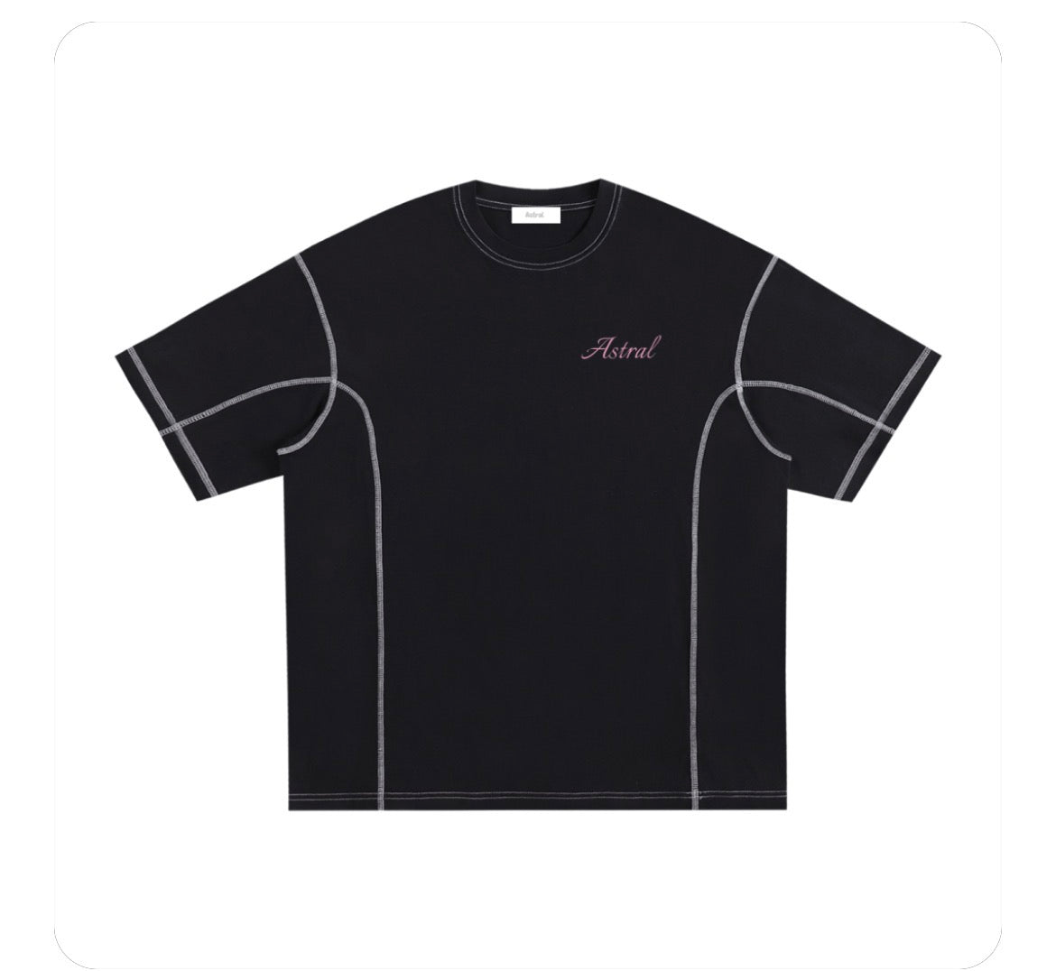 Contrast-Stitched Cotton tee
