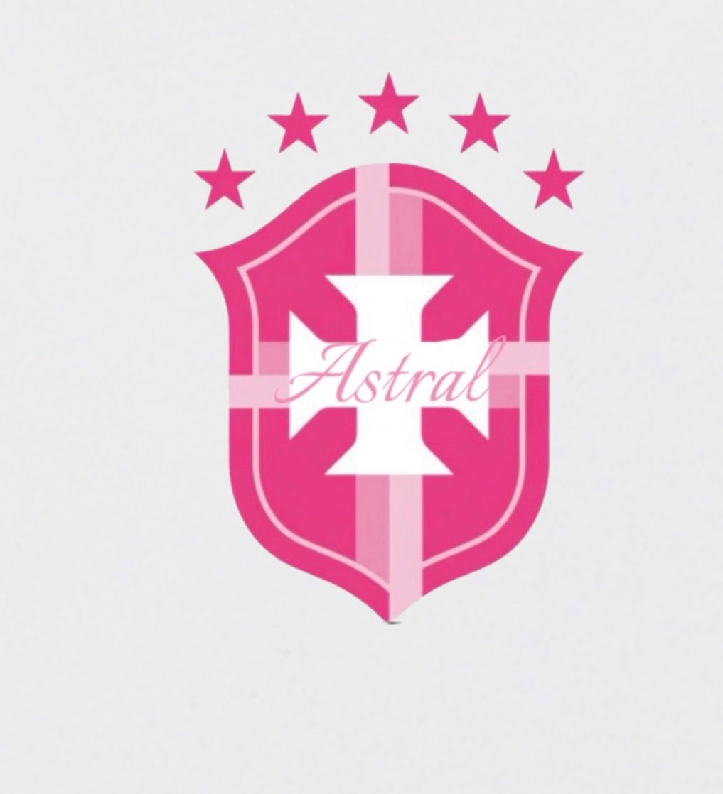 Astral White and Pink logo Tee